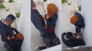 احاا كنت واقفه في موقع سكس  البكونه لاقيت اختي الهايجه واقفه مع ابن الجيران و ذنقه في الحيطه فشخها نيك