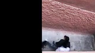 سمعت صوت غريب و اهات جايه من الشباك ببص لاقيت الشرموطه اختي  سكس مصر مع خطيبها العرص فاشخ طيزها نيك في منور العماره
